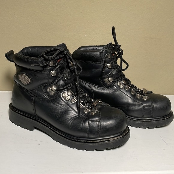 HarleyDavidson Shoes Harleydavidson Black Steeltoe Boots Poshmark